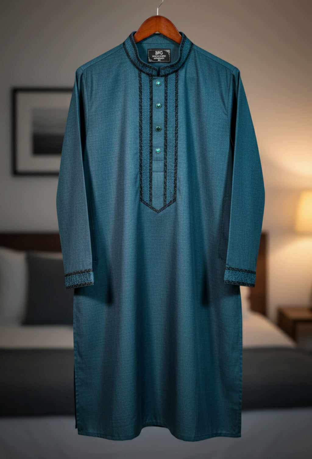 💚 Deep Teal Premium Punjabi