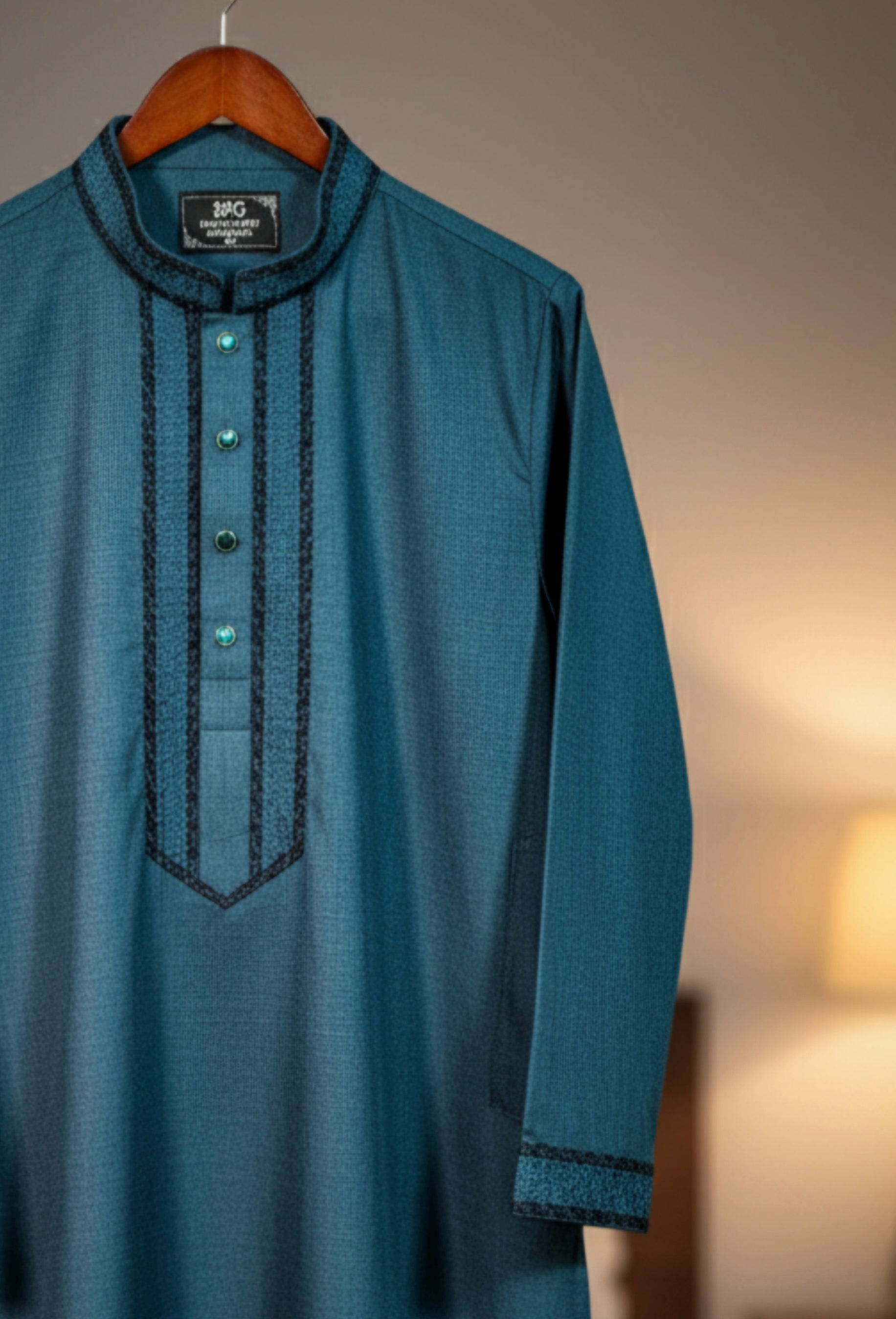 💚 Deep Teal Premium Punjabi