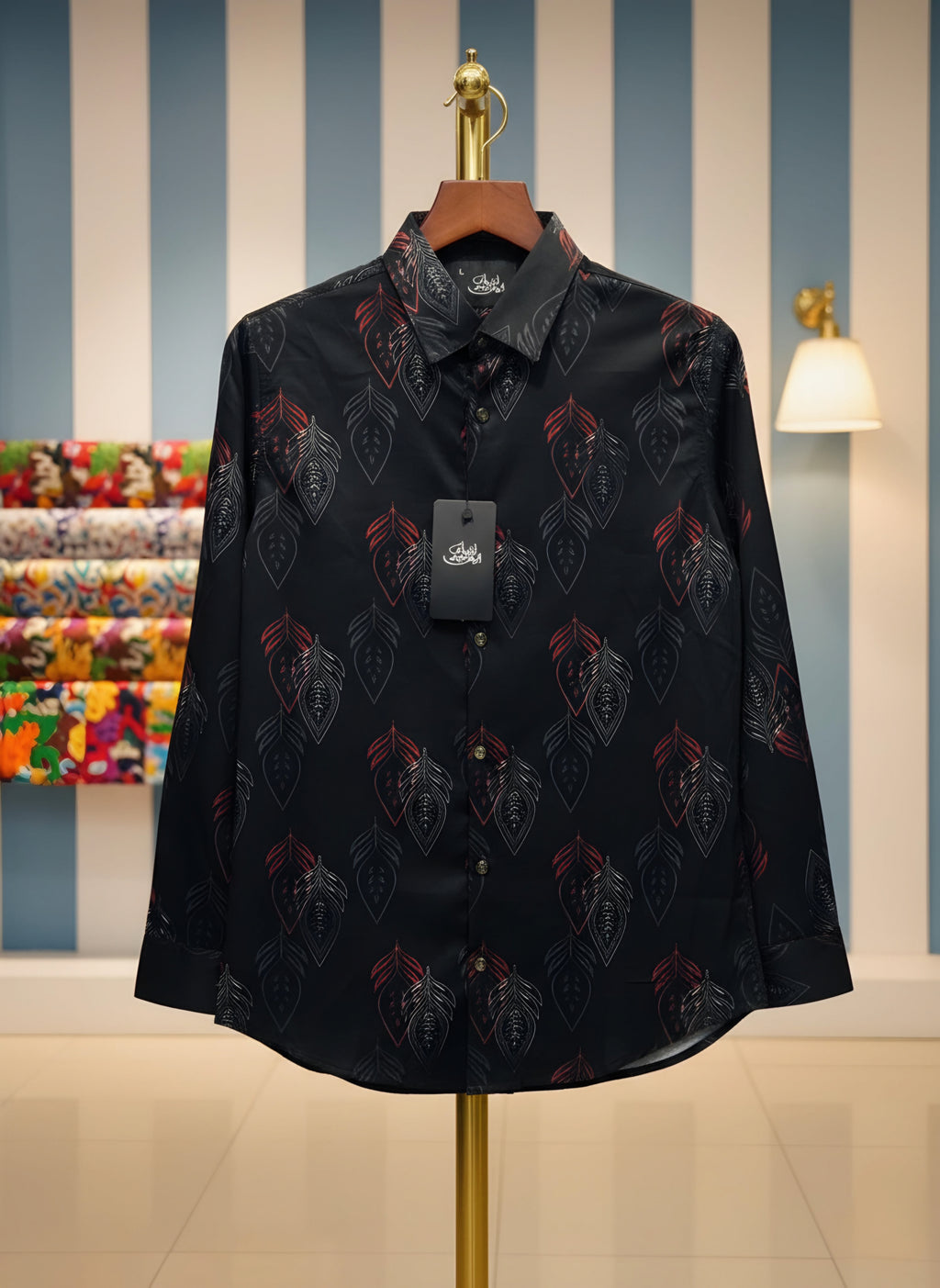 Black Cheery  Premium Man's  Shirts
