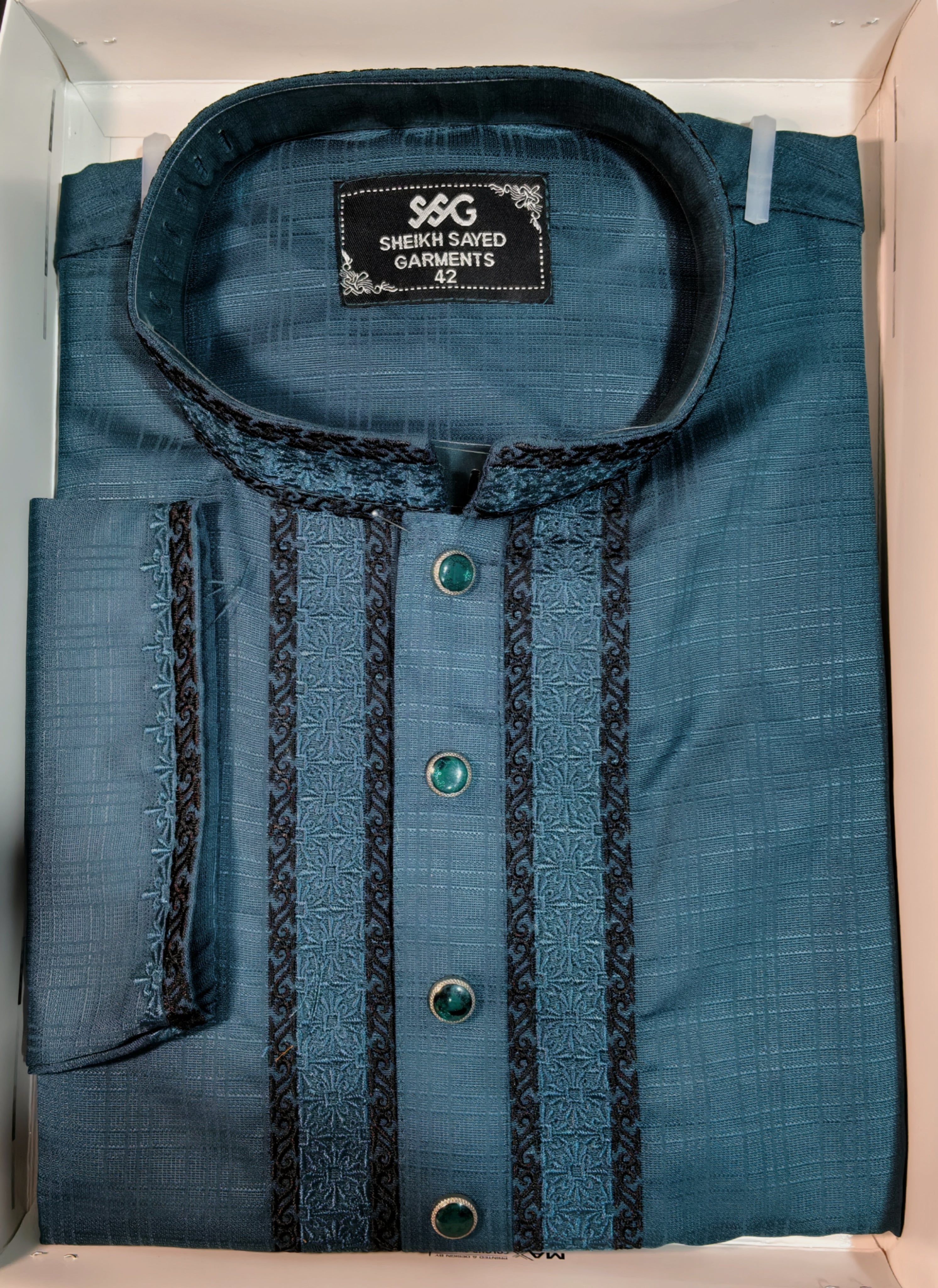 💚 Deep Teal Premium Punjabi