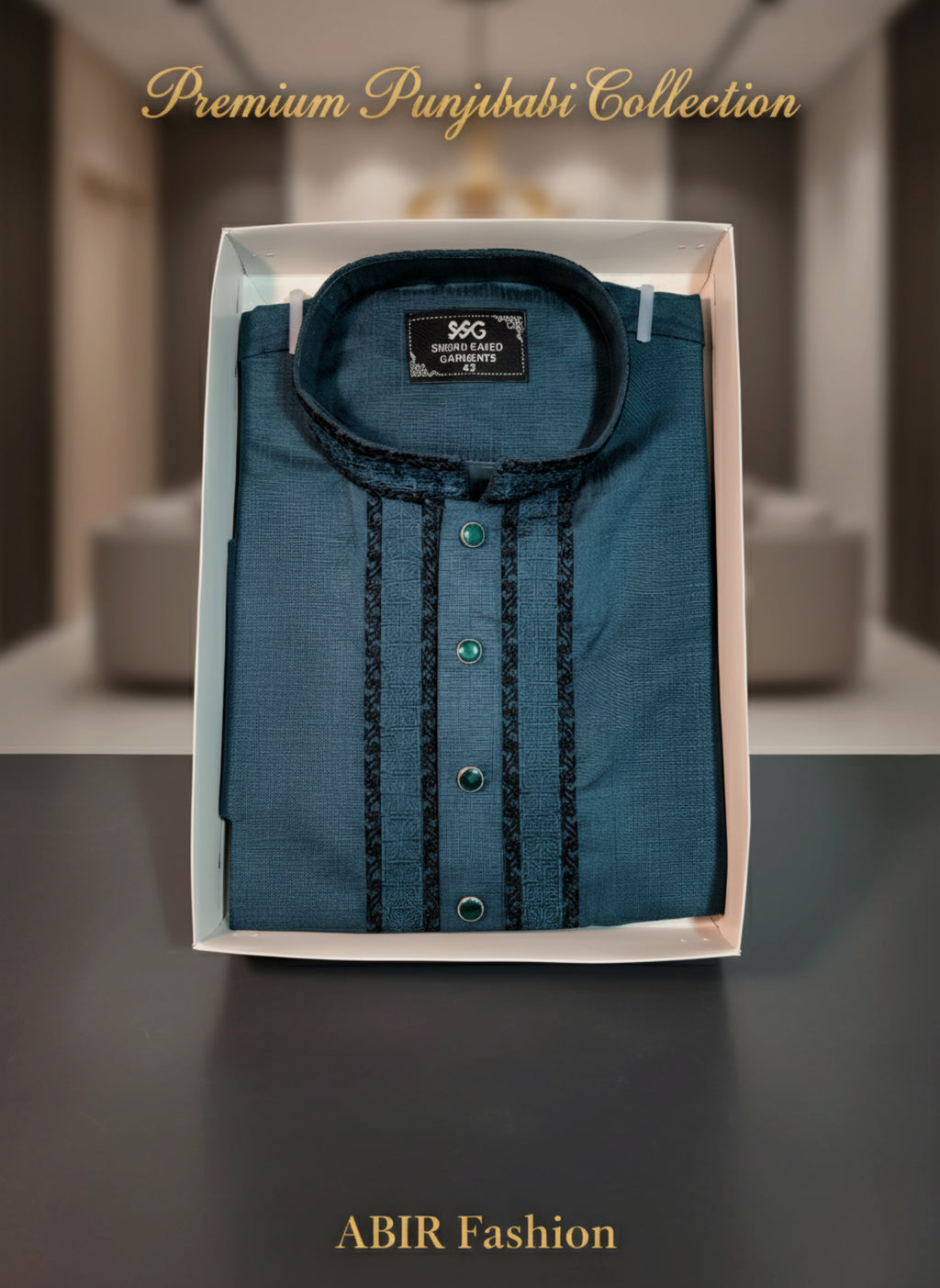 💚 Deep Teal Premium Punjabi